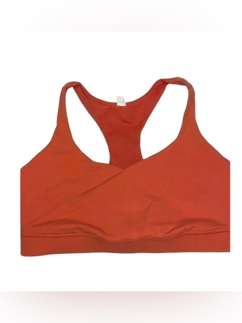 Lululemon Orange Athletic Sports Bra